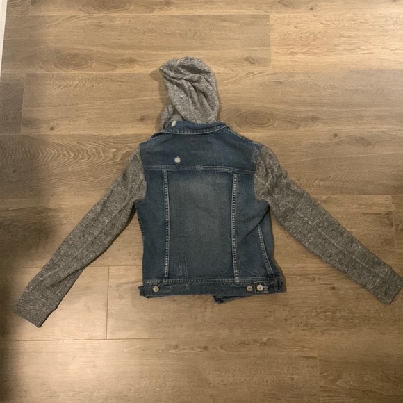 Silver Jeans new hooded denim jacket, blue/grey, size XS - Picture 2 of 3